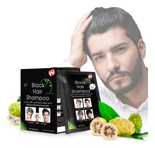 SHAMPOO TINTE O CUBRE CANAS Color NEGRO